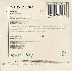 Young Boy back cover scan - Holland 2track cardboard